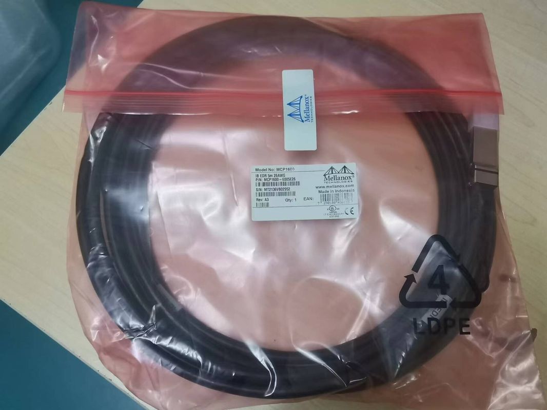Kupfernes Kabel InfiniBand EDR der direkten Befestigungs-MCP1600-E003E26 bis zu 100Gb/S QSFP28 3m schwarzes 26AWG