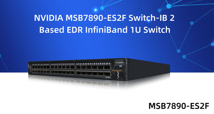 IB 2 basierte Netz-Schalter 36 QSFP28 EDR 1U Mellanox trägt MSB7890-ES2F