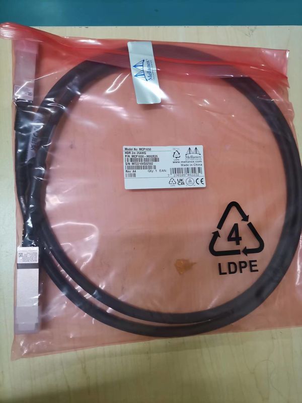 MCP1650-H002E26 Mellanox Dac Cable Passive Copper Ib HDR bis zu 200GB/S Qsfp56 2M