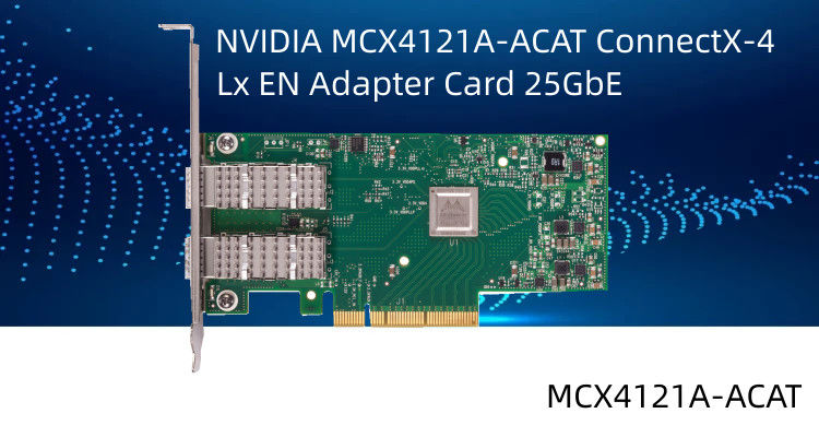 Mellanox ConnectX-4 Lx Doppel-Port SFP28 PCIe3.0 X8 en 25GbE Netzwerkschnittstelle-Karte MCX4121A-ACAT