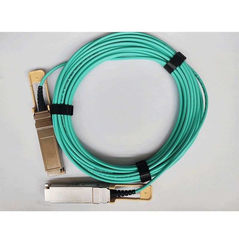 200G QSFP56 Aktivoptisches Kabel 26.56GBaud-Datenübertragung mit OM3/OM4-Konnektortyp QSFP56-Konnektor