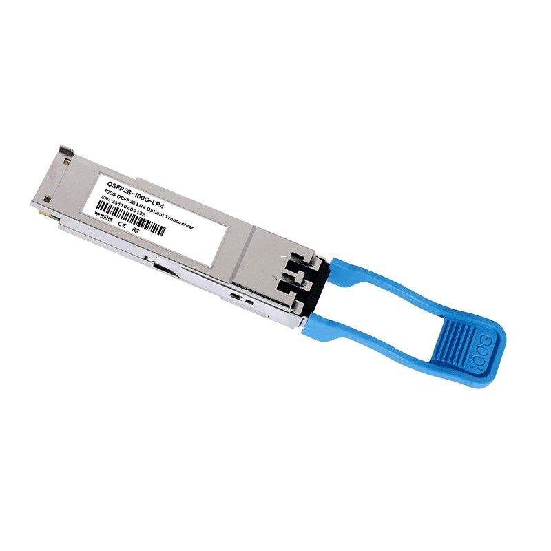 10 km maximale Übertragungsdistanz 100G QSFP28 LR4 Optical Transceiver Modul für Lösungen zur Anbindung von Rechenzentren