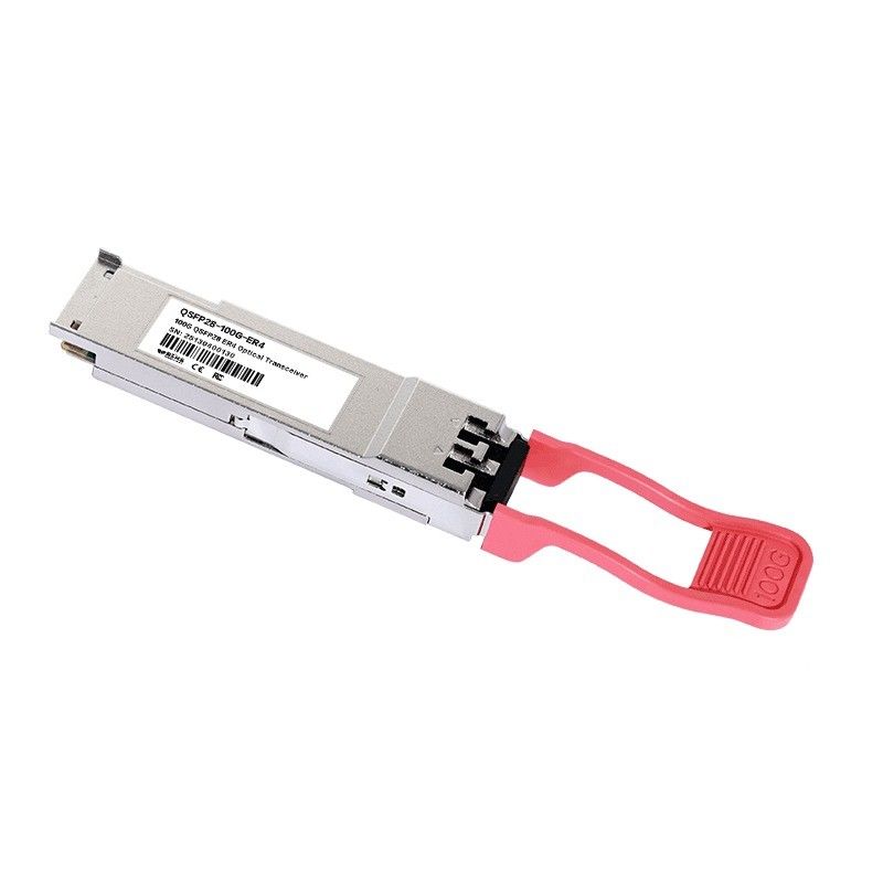Einzelne 3,3-Volt-Stromquelle 100GBase QSFP28 ER4 40KM Glasfaserausrüstung Duplex LC Optical Transceiver Modul für Ihre Anforderungen