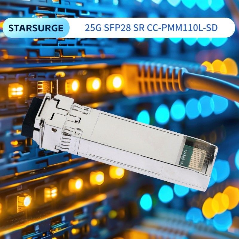25G SFP28 SR Dual LC Transceiver Modul Stromquelle DC 3.3V Kompatibilität SFP28 MSA für Glasfaserausrüstung