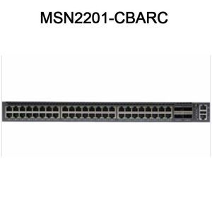 Netzwerk mit Infiniband-Technologie Nvidia MSN2201-Cbarc 1gbe/100gbe 1HE Switch Cumulus RJ45 48 QSFP28 4 DC-Netzteile 2 C2p