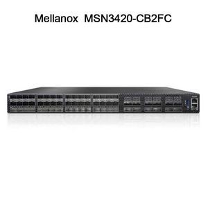 Max. Geschwindigkeit 100g Nvidia Spectrum-2 basierter 1U Open Ethernet Switch mit Cumulus Linux, 48 SFP28, 12 QSFP28 Ports, MSN3420-CB2FC