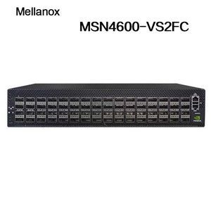 MSN4600-VS2FC 2HE Open Ethernet Switch mit Cumulus Linux, 64 Qsfp56 Ports, 2 Netzteile, AC, X86 CPU, Standardtiefe, P2c