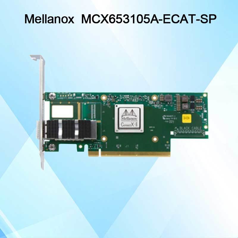 Nvidia MCX653105A-Ecat-Sp Connectx6 Single-Port OSfp56 EDR 100GB/S Vpi Infiniband-Netzwerkkarte