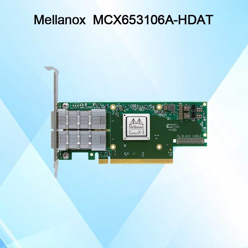 ConnectX-6 MCX653106A-HDAT VPI Mellanox Netzwerkkarte 200 Gbit/s InfiniBand- und Ethernet-Adapter