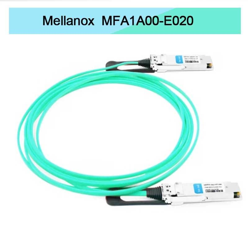 Nvidia Mfa1a00-Xxxx 100 GBit/s QSFP28 MMF Aktives optisches Kabel Mfa1a00-E020 Aktives Glasfaserkabel IB EDR 100 GBit/s