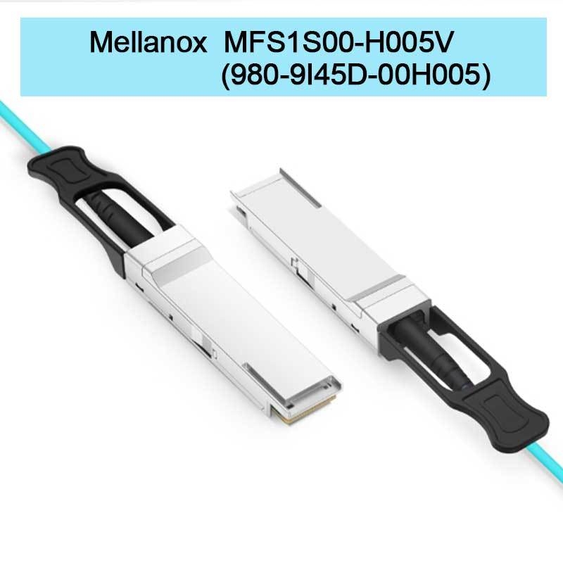 MFS1S00-H005V(980-9I45D-00H005) Aktives optisches Kabel von Aoc bis zu 200 Gbit/s IB HDR QSFP56 5 m