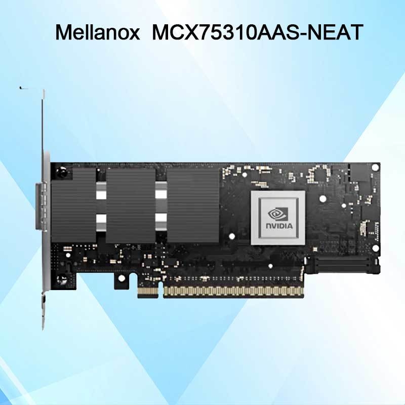 Nvidia Connectx-7 Adapter MCX75310aas-Neat (900-9X766-003N-SQ0) Single-Port Osfp Infiniband: Ndr 400GB/S (Standardgeschwindigkeit) Ethernet: 400 GBE