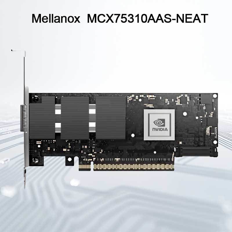 Nvidia Connectx-7 Adapter MCX75310aas-Neat (900-9X766-003N-SQ0) Single-Port Osfp Infiniband: Ndr 400GB/S (Standardgeschwindigkeit) Ethernet: 400 GBE