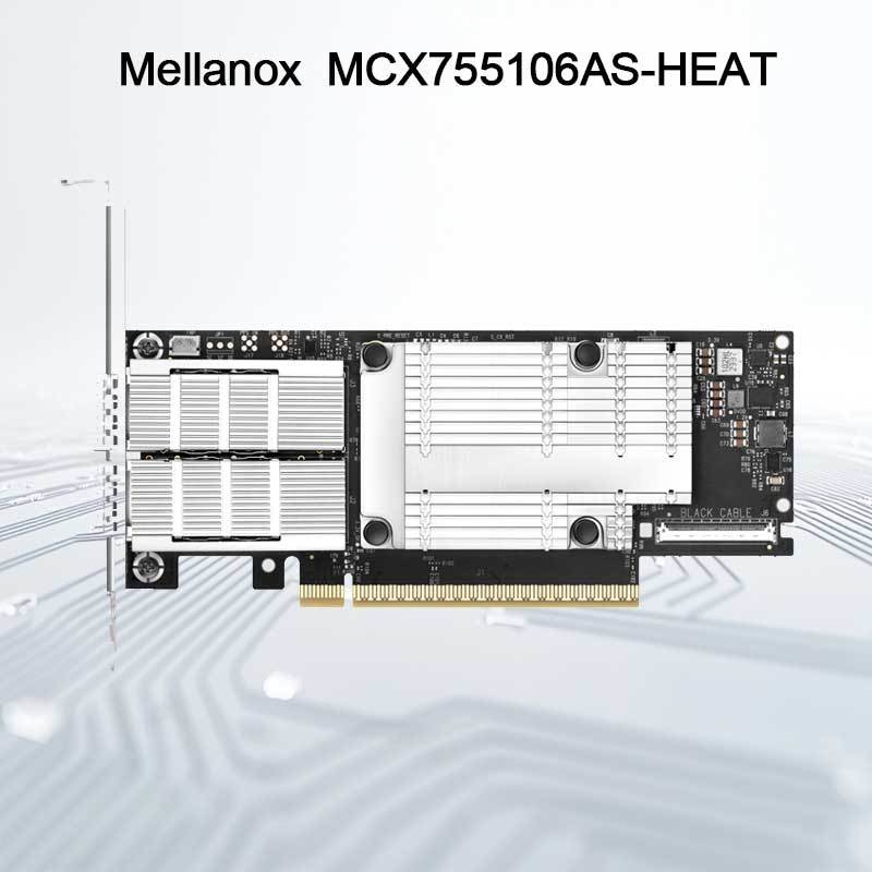 MCX755106as-Heat (900-9X7AH-0078-DTZ) Nvidia Connectx-7 200g Ethernet-Adapter mit zwei Ports