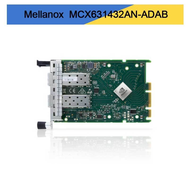 Nvidia MCX631432an-Adab Connectx-6 Lx En Adapter-Karte, 25GB Ocp3.0, mit Host-Management, Dual-Port SFP28, Pcie 4.0 X8, keine Krypto, Daumenschraubschrauber (Pull Tab) Bracke
