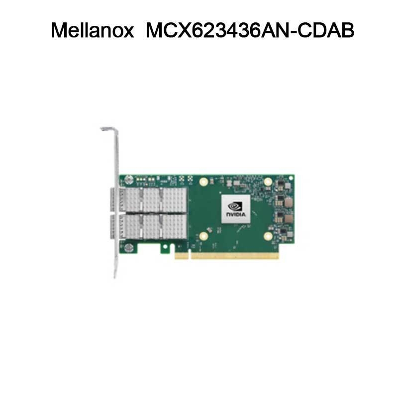 Nvidia MCX623436an-Cdab Connectx-6 Dx EN Adapterkarte, 100 GBE, OCP3.0, mit Host-Management, Dual-Port QSFP56, PCIe 4.0 x16, ohne Krypto, Rändelschraube (Zuglasche)