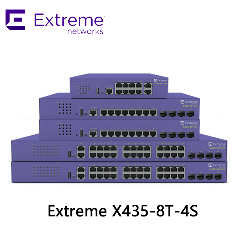 Extreme X435-8t-4s Serie Hochleistungs-Netzwerk-Switch für nahtlose Konnektivität