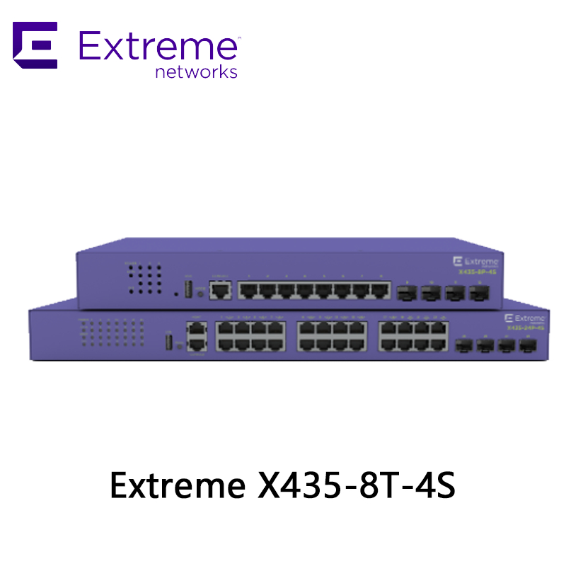 Extreme X435-8t-4s Serie Hochleistungs-Netzwerk-Switch für nahtlose Konnektivität