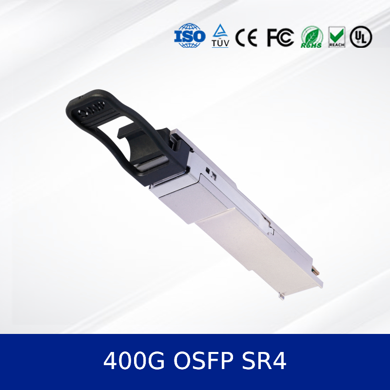 Hochgeschwindigkeit 400G QSFP112 SR4 Optical Transceiver Module Hochgeschwindigkeit 850nm 100m MMF