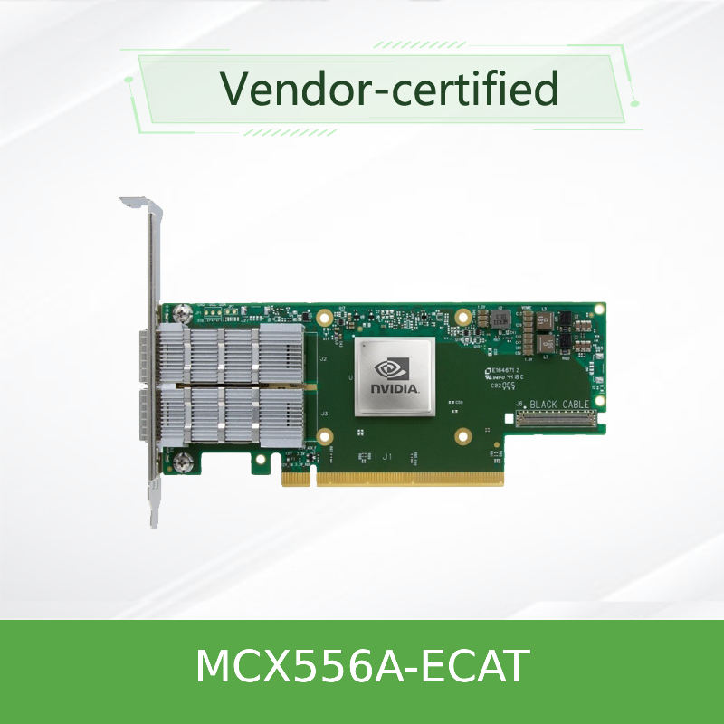 ConnectX-5 VPI Adapter Mellanox Netzwerkkarte EDR IB 100GbE Dual Port QSFP28 PCIe3.0 MCX556A-ECAT