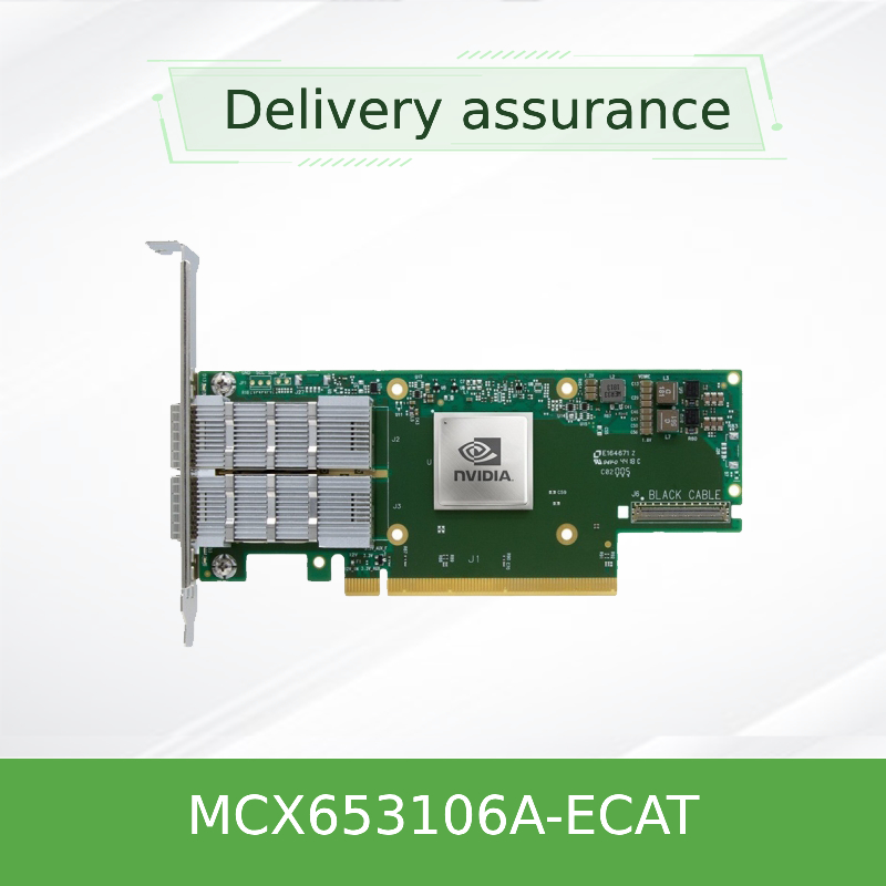 MCX653106A-ECAT Mellanox 100gb Doppel-Port NIC ConnectX- 6 VPI Hdr100 Edr Ib