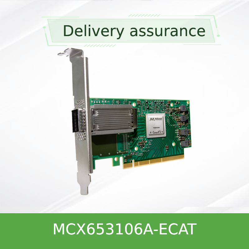 Original MCX653106A-ECAT Connect X-6 100Gb/S Dual-Port QSFP56 Ethernet-Adapter