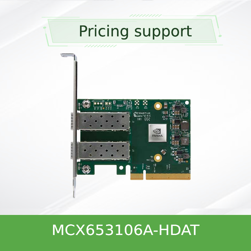 Adapter MCX653106A-HDAT ConnectX Doppel-Port Ethernet HDRs 200GbE Mellanox Netzwerkkarte-VPI 6 QSFP56