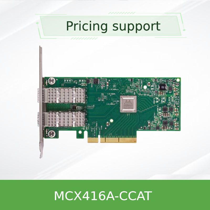 PCIe3.0 X16 ConnectX-4 en-Ethernet Mellanox Nic Cards MCX416A-CCAT 100GbE QSFP28