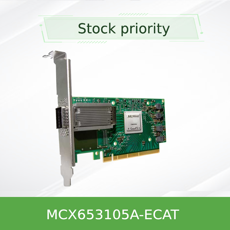 Stock MCX653105A-ECAT Mellanox Netzwerkkarte Nic Card ConnectX-6 100GbE Einzelanschluss