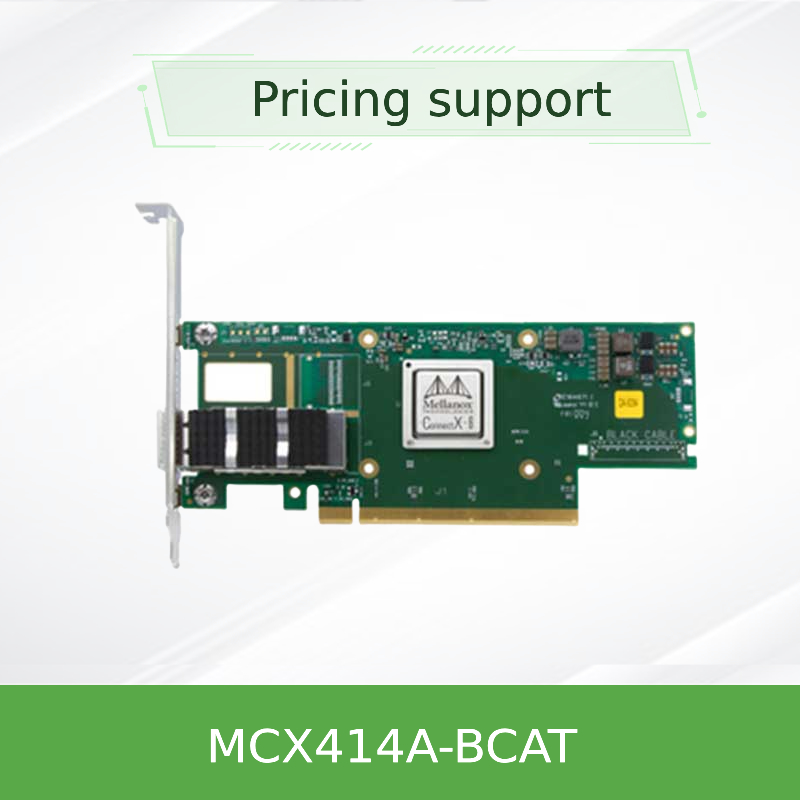 Nvidia 900-9X426-0054-Sq0 MCX414A-BCAT ConnectX-4 EN Netzwerkkarte, 40/56 GBE Dual-Port QSFP28, PCIe3.0 x8, Hohe Blende