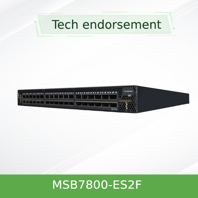 MSB7800-ES2F Mellanox Infiniband Portnicht blockierendes Management Schalter-EDR 36