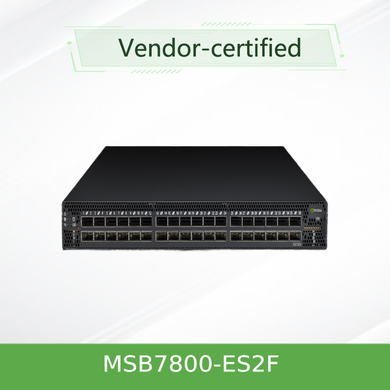 MSB7800-ES2F Mellanox System 36 QSFP28 Netz-Schalter InfiniBand EDR 100Gb/S trägt 1U