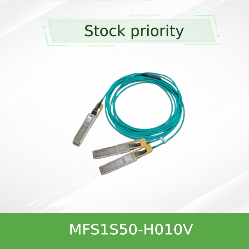 MFS1S50-H010V Mellanox AOC 200Gb/S zu 2x100Gb/S IB HDR QSFP56 zu 2xQSFP56 10m