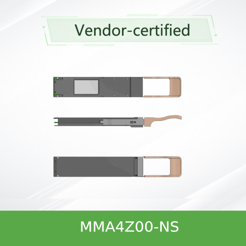 MMA4Z00-NS Mellanox Zwillings-Hafen OSFP 2x400Gb/S SR8 in mehreren Betriebsarten 50m Transceiver-800Gb/S
