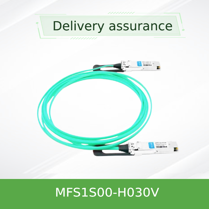 MFS1S00-H030V IB 200G mellanox Aoc-Kabelnetzwerk verkabeln 30M niedrige Hochgeschwindigkeitslatenz QSFP56
