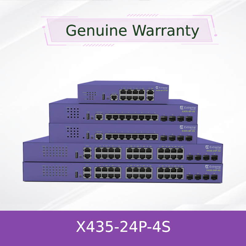24P Extreme Networks X435 AVB Switch X435 4S 68 Gbit/s 50,6 Mpps neu und original