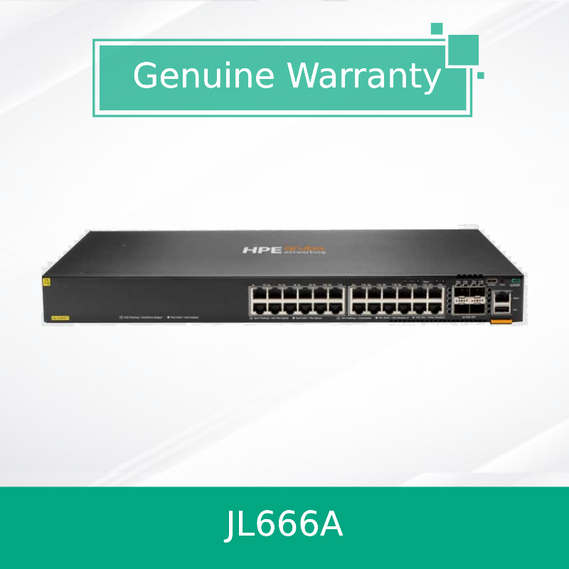 Jl666A 6300f Serials 24X Ports 10/100/1000baset Poe+ Ports und 4X 1/10/25/50g SFP Ports Netzwerk Ethernet Switch