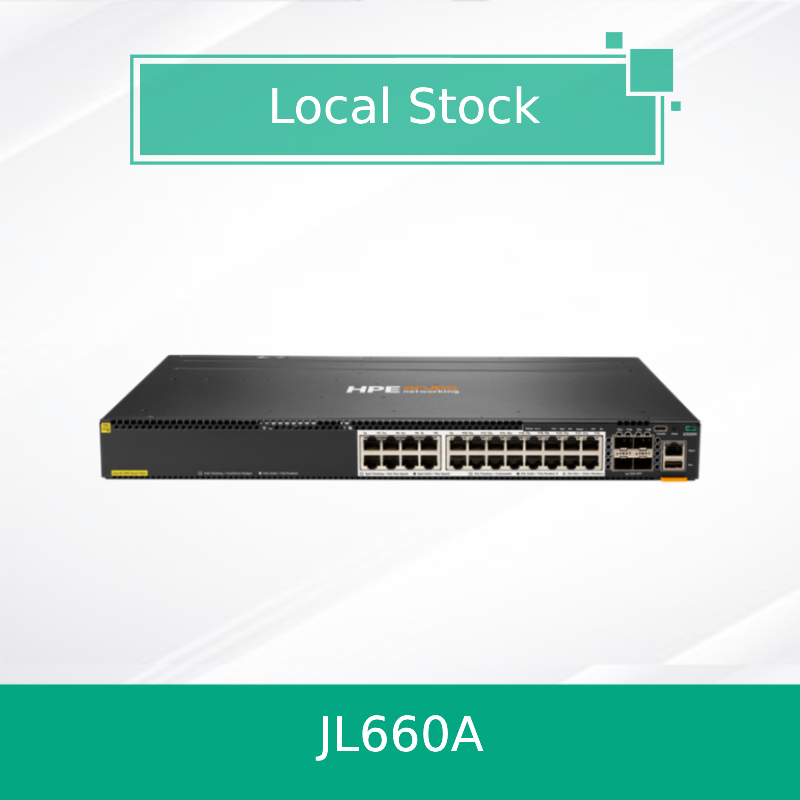 Hpe Aruba Networking Cx 6300m 24 Hpe Smart Rate Poe und 4 SFP56 Schalter (JL660A)