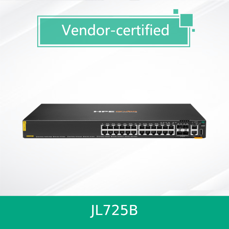100% Original Produkte Hpe Aruba Networking Cx 6200f 24G Class-4 Poe 4SFP+ 370W Switch (JL725B)