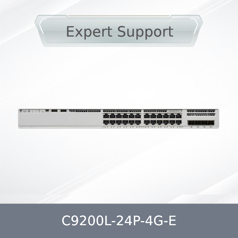 C9200L-24P-4G-E Cisco Catalyst 24 Port POE Layer3 Managed Gigabit Ethernet 4 SFP-Port-Stapel-Netzwerkschalter C9200L-24P-4G-E
