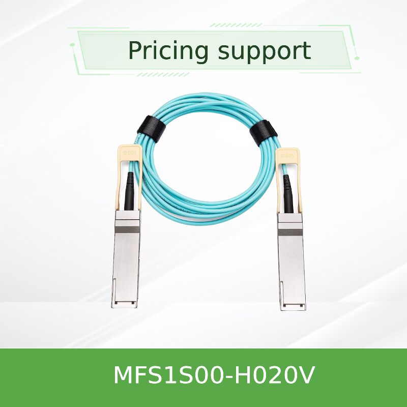Mellanox MFS1S00-H020V 20m 200 Gbit/s QSFP56 Aktives optisches Kabel für Long-Reach-Rechenzentrum-Interconnect-Lösungen