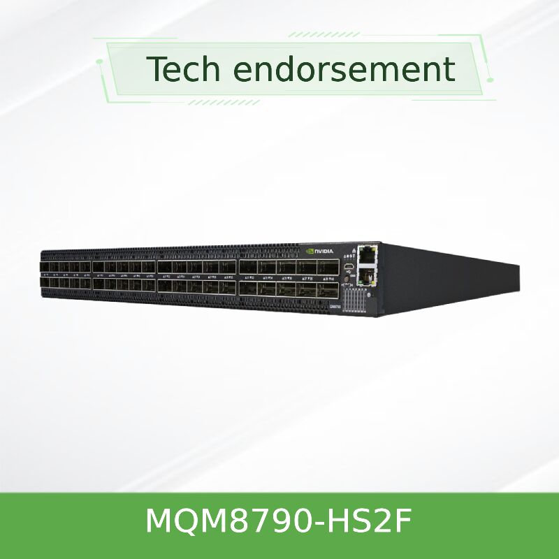 NVIDIA Quantum MQM8790-HS2F 200G InfiniBand Switch nicht verwaltet 40-Port 16Tb/s P2C Luftstrom UFM bereit
