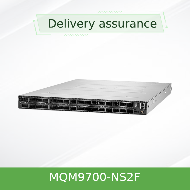 NVIDIA Quantum-2 MQM9700-NS2F 400Gb/s InfiniBand-Switch ¢ 64-Port-NDR, P2C-Luftfluss, On-Board-Management