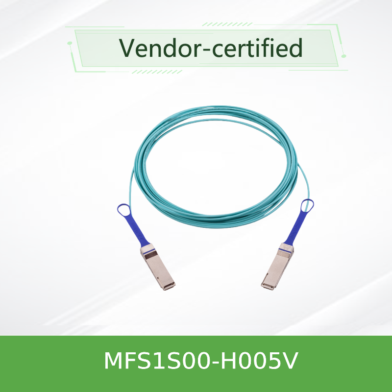 NVIDIA MFS1S00-H005V 5m 200G QSFP56 AOC für InfiniBand HDR und 200GbE